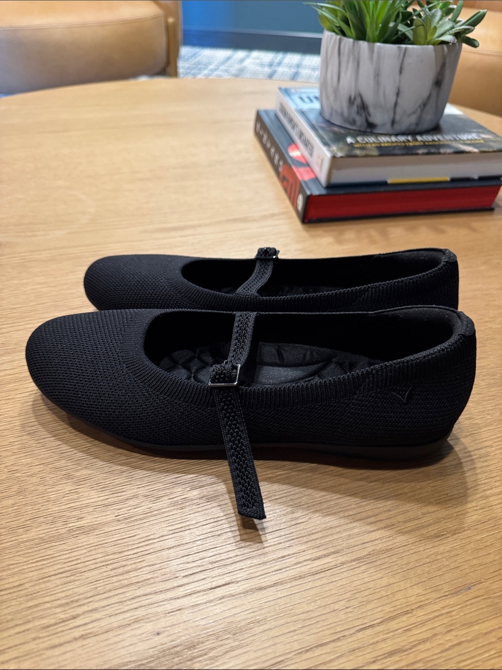Vivala Black Mary Jane Knit Loafers with Cushioned Insole - Picture 4 of 7